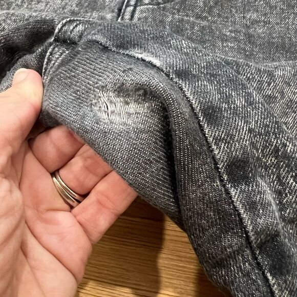 Maje Cropped Faded Jeans Gray Size 42 - Picture 8 of 11